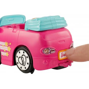 Mattel Barbie On The Go - Pink Car And Doll FHV76 / FHV77 887961529845