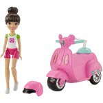 Mattel Barbie On The Go - Pink Scooter And Doll FHV76 / FHV80 887961529876