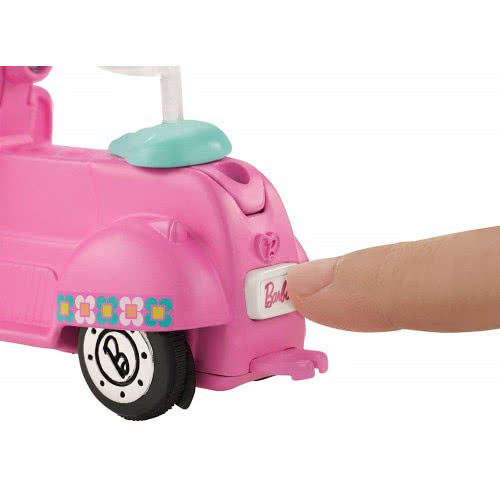 Mattel Barbie On The Go - Pink Scooter And Doll FHV76 / FHV80 887961529876