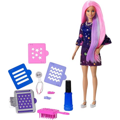 Mattel Barbie Μαλλιά Ουράνιο Τόξο Κούκλα FHX00 887961530933