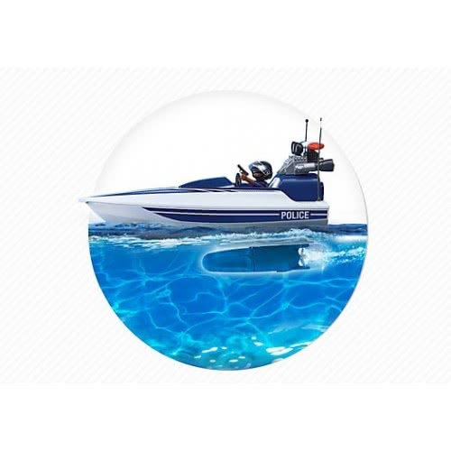 Playmobil Αστυνομικό Όχημα Με Ταχύπλοο 5187 4008789051875