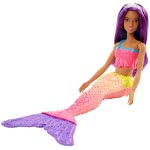 Mattel Barbie Dreamtopia Rainbow Cove Γοργόνα, Μωβ FJC89 / FJC90 887961533439