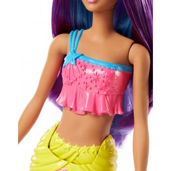 Mattel Barbie Dreamtopia Rainbow Cove Γοργόνα, Μωβ FJC89 / FJC90 887961533439