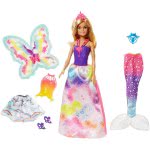 Mattel Barbie Dreamtopia Doll With 3 Fairytale Costumes FJD08 887961533620