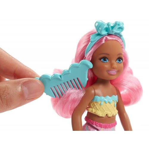 Mattel Barbie Dreamtopia Bonbon Chelsea Mermaid Mini Doll FKN03 / FKN04 887961549362