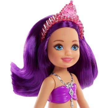 Mattel Barbie Dreamtopia Chelsea Γοργόνα Μίνι Κούκλα, Μωβ FKN03 / FKN06 887961549379