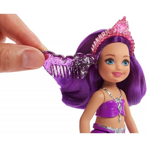 Mattel Barbie Dreamtopia Chelsea Mermaid Mini Doll, Purple FKN03 / FKN06 887961549379