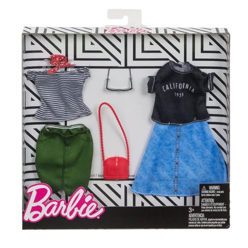 Mattel Barbie Fashions Street Wear, 2 Pack FKT27 / FKT30 887961551709