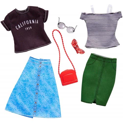 Mattel Barbie Fashions Street Wear, 2 Pack FKT27 / FKT30 887961551709