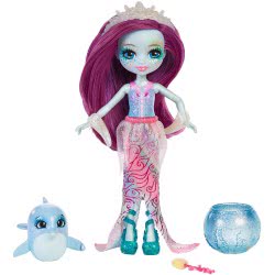 Mattel Enchantimals Dolce Dolphin Doll & Largo Animal Figure FKV54 / FKV55 887961552423