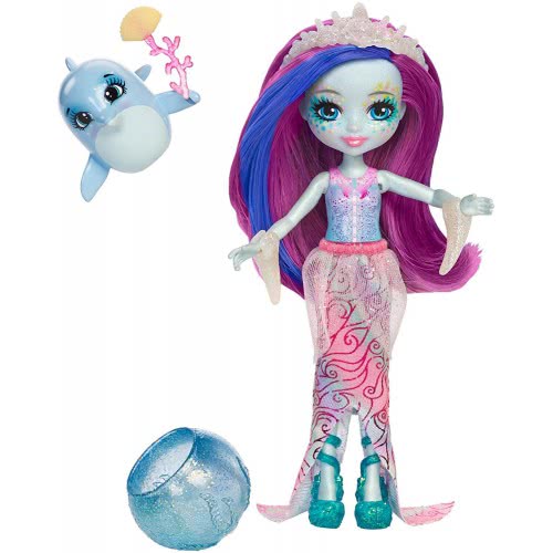 Mattel Enchantimals Dolce Dolphin Doll & Largo Animal Figure FKV54 / FKV55 887961552423