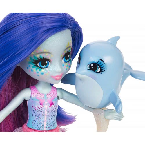Mattel Enchantimals Dolce Dolphin Doll & Largo Animal Figure FKV54 / FKV55 887961552423