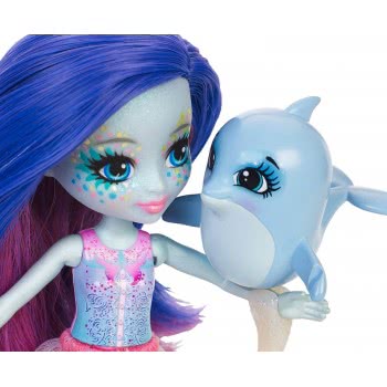 Mattel Enchantimals Dolce Dolphin Doll & Largo Animal Figure FKV54 / FKV55 887961552423