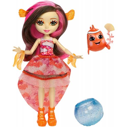 Mattel Enchantimals - Clarita Κούκλα Του Βυθού & Ζωάκι Φιλαράκι Με Αξεσουάρ FKV54 / FKV56 887961552409
