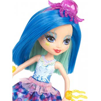 Mattel Enchantimals - Jessa Jellyfish Κούκλα Του Βυθού & Ζωάκι Φιλαράκι Με Αξεσουάρ FKV54 / FKV57 887961552416