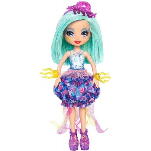Mattel Enchantimals - Jessa Jellyfish Κούκλα Του Βυθού & Ζωάκι Φιλαράκι Με Αξεσουάρ FKV54 / FKV57 887961552416