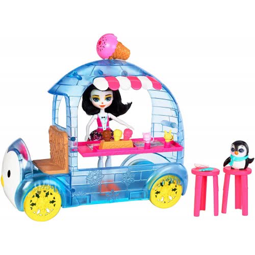 Mattel Enchantimals Wheel Frozen Treats Preena Penguin Doll And Playset FKY58 887961553352