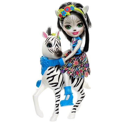 Mattel Enchantimals - Zelena Κούκλα & Μεγάλο Ζωάκι Φιλαράκι FKY72 / FKY75 887961553482