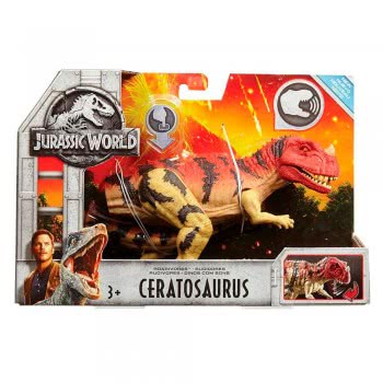 Mattel Jurassic World Δεινόσαυροι Με Ήχους - Κερατόσαυρος FMM23 / FMM29 887961576818