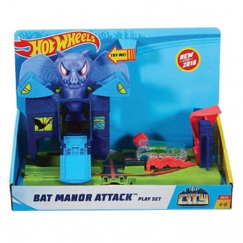 Mattel Hot Wheels City Bat Manor Attack FNB05 / FNB08 887961585872