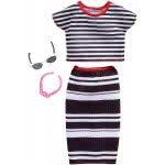 Mattel Barbie Fashion Βραδινά Σύνολα, Striped Top And Skirt FND47 / FKR97 887961551556