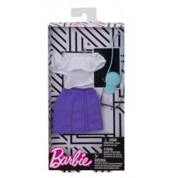 Mattel Barbie Fashion Βραδινά Σύνολα, Ruffle Top And Purple Skirt FND47 / FKT01 887961551204
