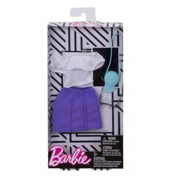 Mattel Barbie Fashion Ruffle Top And Purple Skirt FND47 / FKT01 887961551204