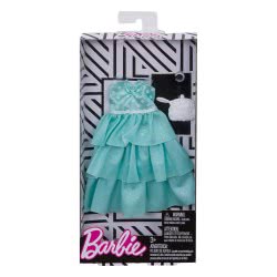 Mattel Barbie Fashion Βραδινά Σύνολα, Mint Polka Dot Ruffle Gown FND47 / FKT09 887961551181