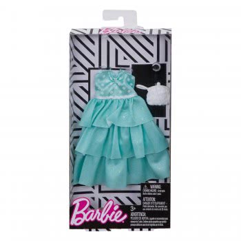 Mattel Barbie Fashion Mint Polka Dot Ruffle Gown FND47 / FKT09 887961551181