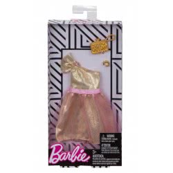 Mattel Barbie Fashion Gold Gown With Pink Tulle FND47 / FKT10 887961551396
