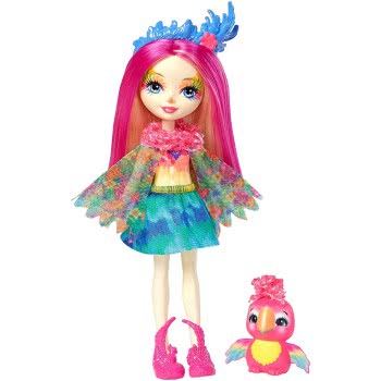 Mattel Enchantimals Πίκι Παπαγαλίτσα Κούκλα & Ζωάκι Φιλαράκι FNH22 / FJJ21 887961537659