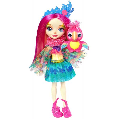Mattel Enchantimals Πίκι Παπαγαλίτσα Κούκλα & Ζωάκι Φιλαράκι FNH22 / FJJ21 887961537659