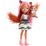 Mattel Enchantimals Σάντσα Σκιουρίτσα Κούκλα & Ζωάκι Φιλαράκι FNH22 / FMT61 887961581232