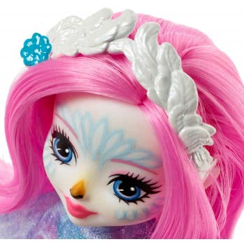 Mattel Enchantimals Saffi Κύκνος Κούκλα & Ζωάκι Φιλαράκι Poise FNH22 / FRH38 887961625646