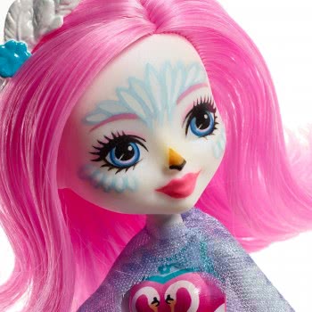 Mattel Enchantimals Saffi Κύκνος Κούκλα & Ζωάκι Φιλαράκι Poise FNH22 / FRH38 887961625646