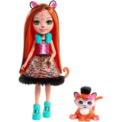 Mattel Enchantimals Tanzie Tiger Doll And Tuft FNH22 / FRH39 887961625660