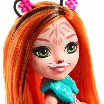 Mattel Enchantimals Κούκλα Tanzie Tiger Και Ζωάκι Φιλαράκι Tuft FNH22 / FRH39 887961625660