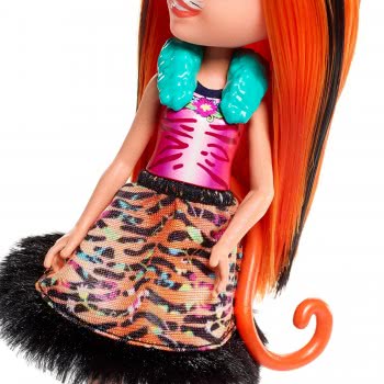 Mattel Enchantimals Κούκλα Tanzie Tiger Και Ζωάκι Φιλαράκι Tuft FNH22 / FRH39 887961625660