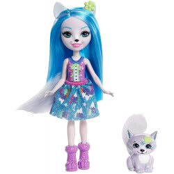 Mattel Enchantimals Κούκλα Winsley Wolf Και Ζωάκι Φιλαράκι Trooper FNH22 / FRH40 887961625653