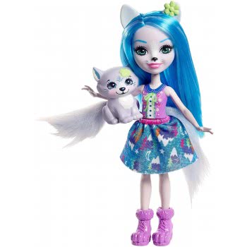 Mattel Enchantimals Κούκλα Winsley Wolf Και Ζωάκι Φιλαράκι Trooper FNH22 / FRH40 887961625653