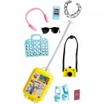 Mattel Barbie Fashionistas - Passport Doll & Travel Accessory Set FNY29 887961604481