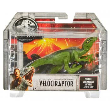 Mattel Jurassic World Basic Dinosaur Figures - Velociraptor FPF11 / FPF13 887961607505