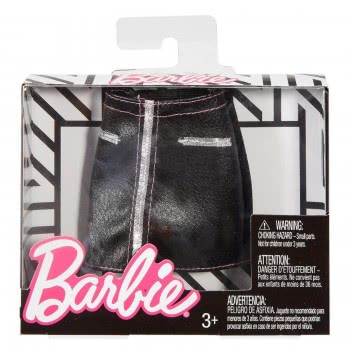 Mattel Barbie Fashions Black Leather Skirt FPH22 / FPH27 887961608076