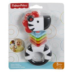 Mattel Fisher Price Zebra Rattle FWH54 / FGJ56 887961506426