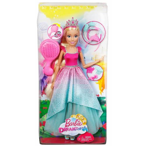 Mattel Barbie Endless Hair Kingdom Πριγκίπισσα - Μεγάλη Κούκλα 45Εκ. FXC80 887961687972
