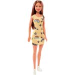 Mattel Barbie Modern Dresses-Yellow Dress, Brunette Doll T7439 / FJF17 887961534573