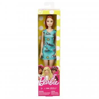 Mattel Barbie Μοντέρνα Φορέματα-Μπλε Φόρεμα, Κοκκινομάλλα Κούκλα T7439 / FJF18 887961534603