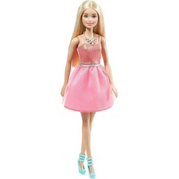 Mattel Barbie Modern Dress With Accessories, Coral Dress, Blonde Doll T7580 / DRN76 887961341317