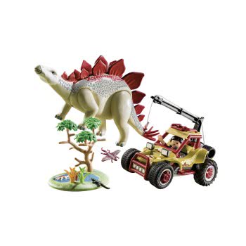 Playmobil Explorer Vehicle With Stegosaurus 9432 4008789094322