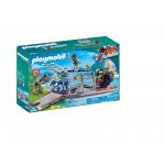 Playmobil Ταχύπλοο Λαθροκυνηγών Με Κλουβί Δεινοσαύρων 9433 4008789094339